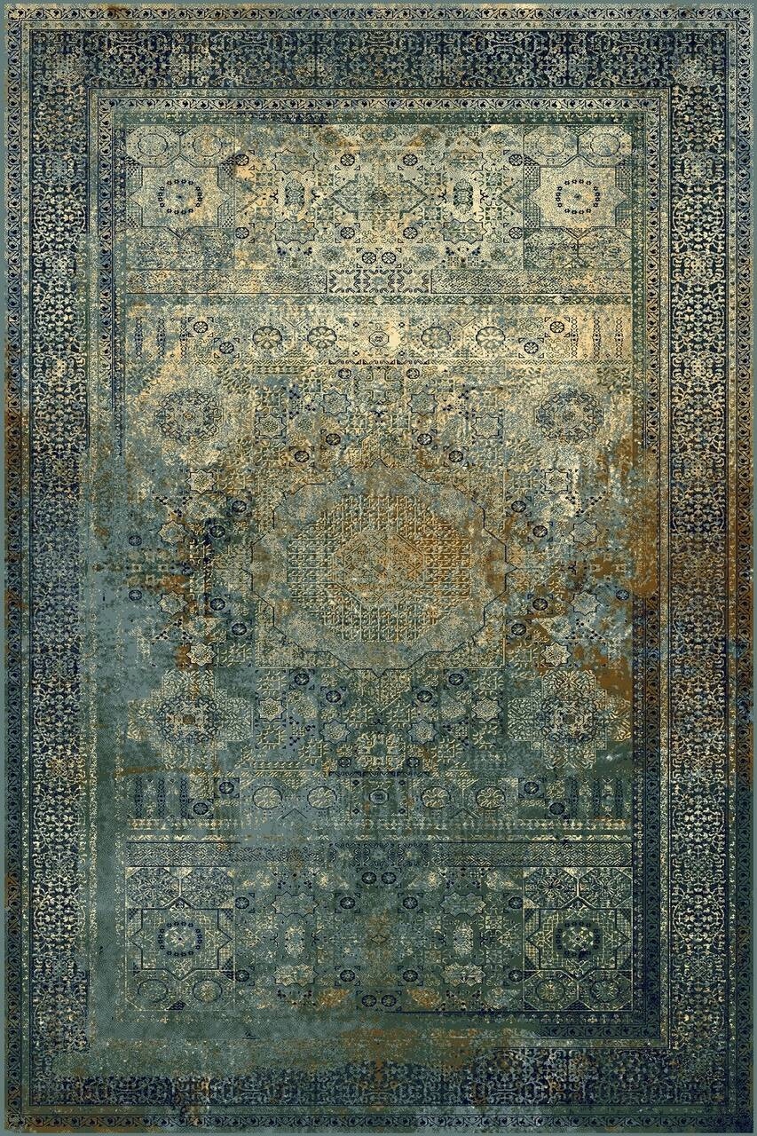 Dywan wełniany klasyczny do salonu Dywilan Dark Blue Superior 170x235 cm