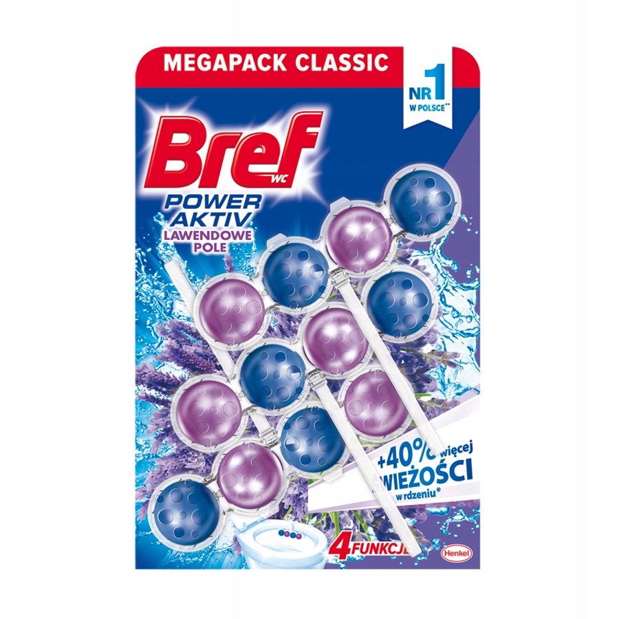 

Bref Kulki Koszyk Wc Aktive Lawenda 3X50G