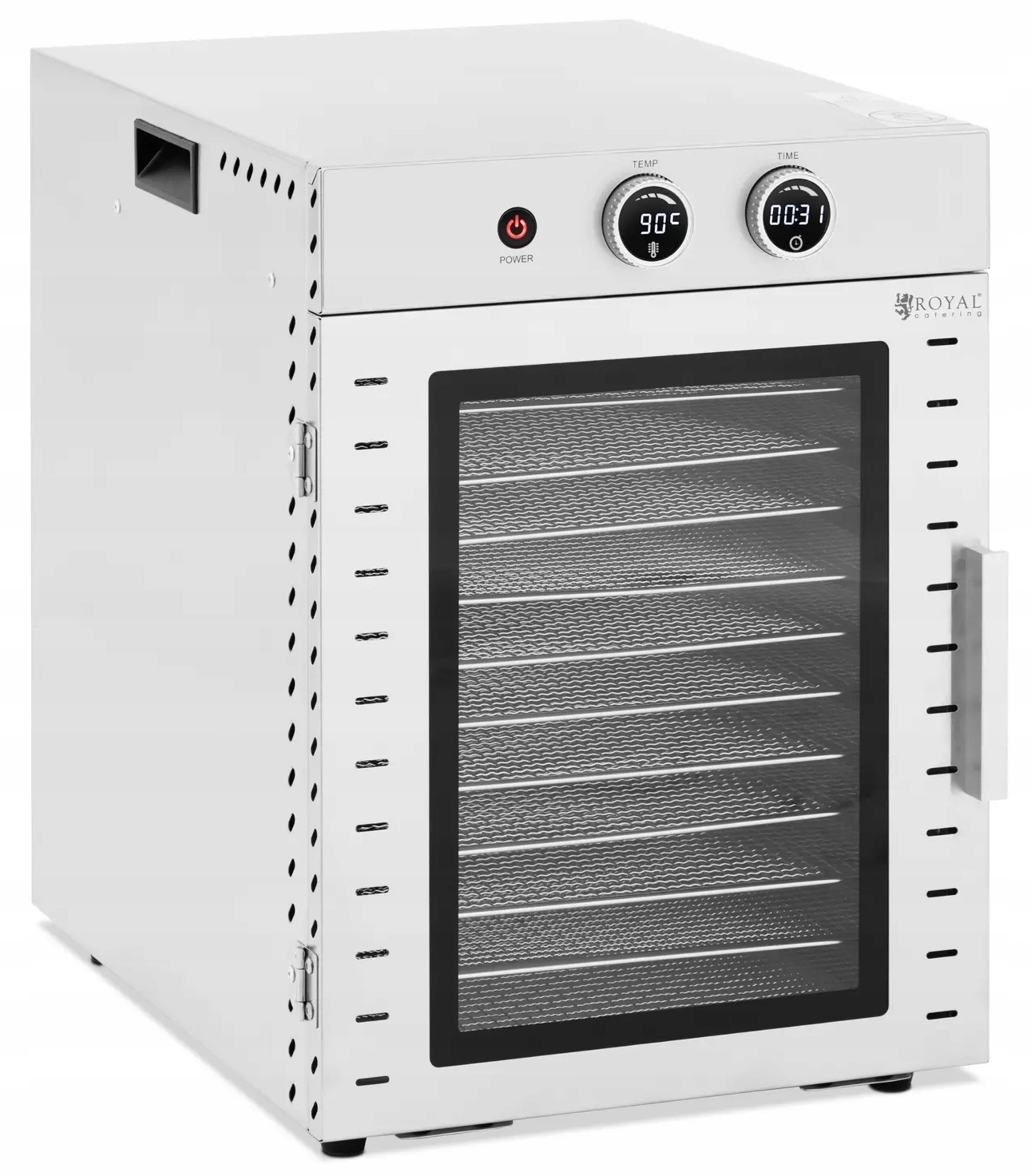 Suszarka do żywności 1000W 12 rusztów 40l Royal Catering RCDA-38/12