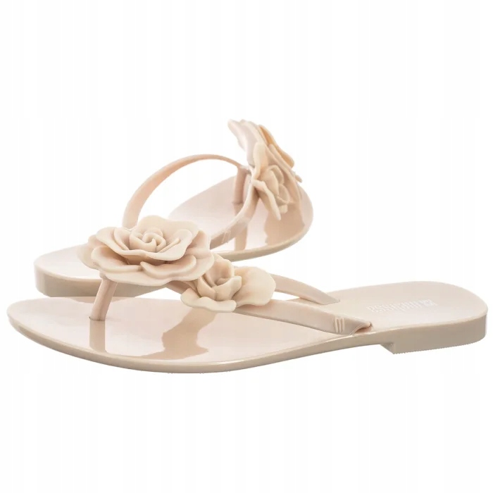 Dámské žabky Nazouváky Melissa Harmonic Petals Ad 37818 Beige Béžová