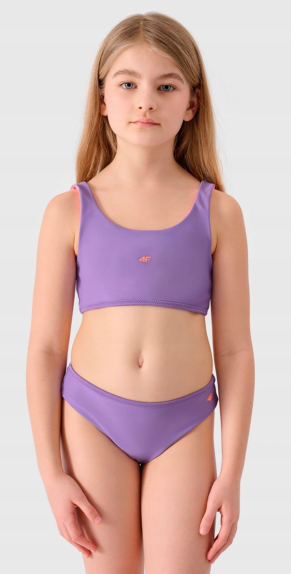 4F DWUSTRONNY DZIEWCZĘCY STRÓJ KĄPIELOWY rozm 146/152 Marka 4F