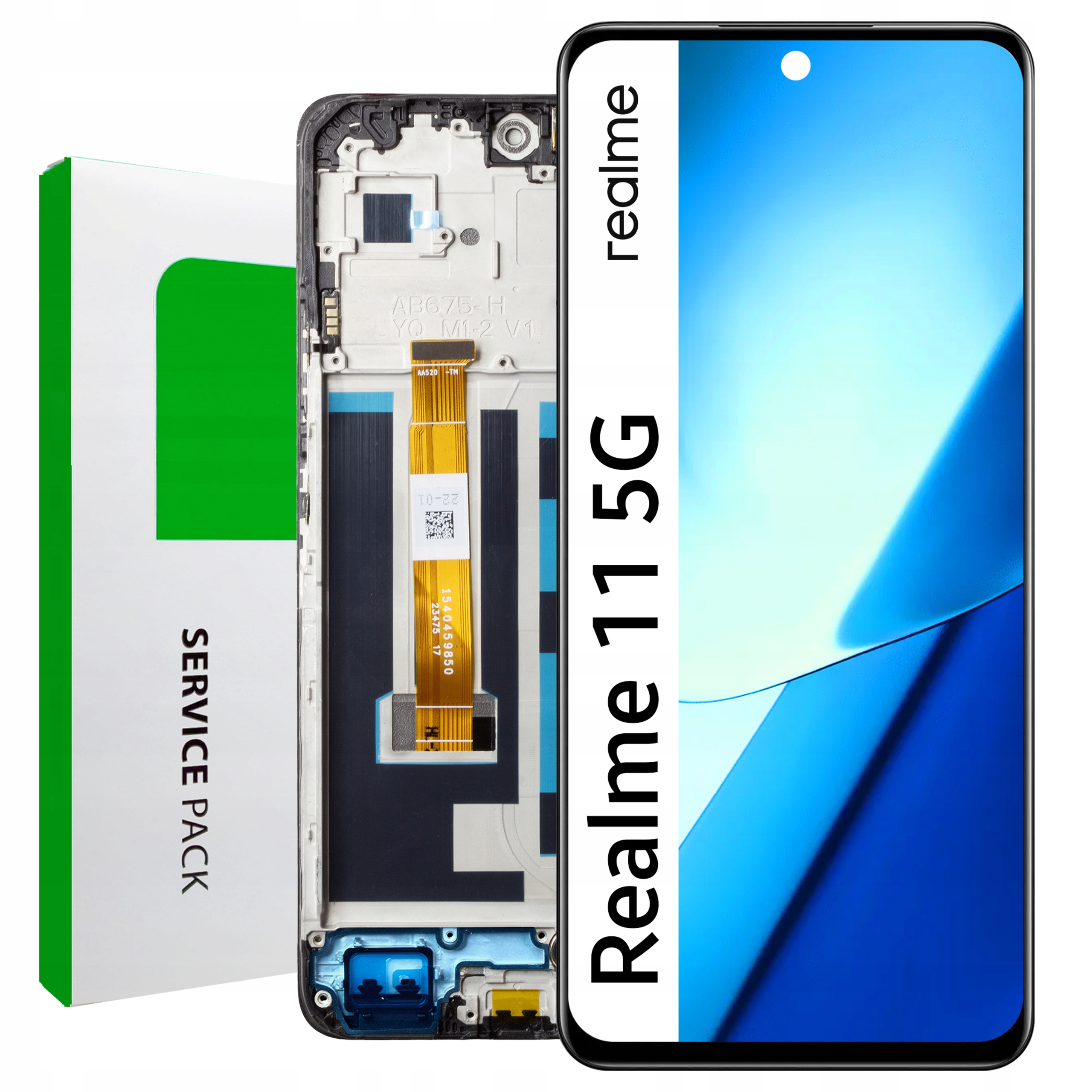 RMX3780 LCD pro Realme 11 5G Service Pack Rámeček Matrix Originál Zila