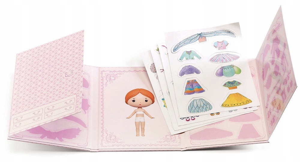 

Miss Lilyruby zestaw z naklejkami Tinyly Djeco 4+