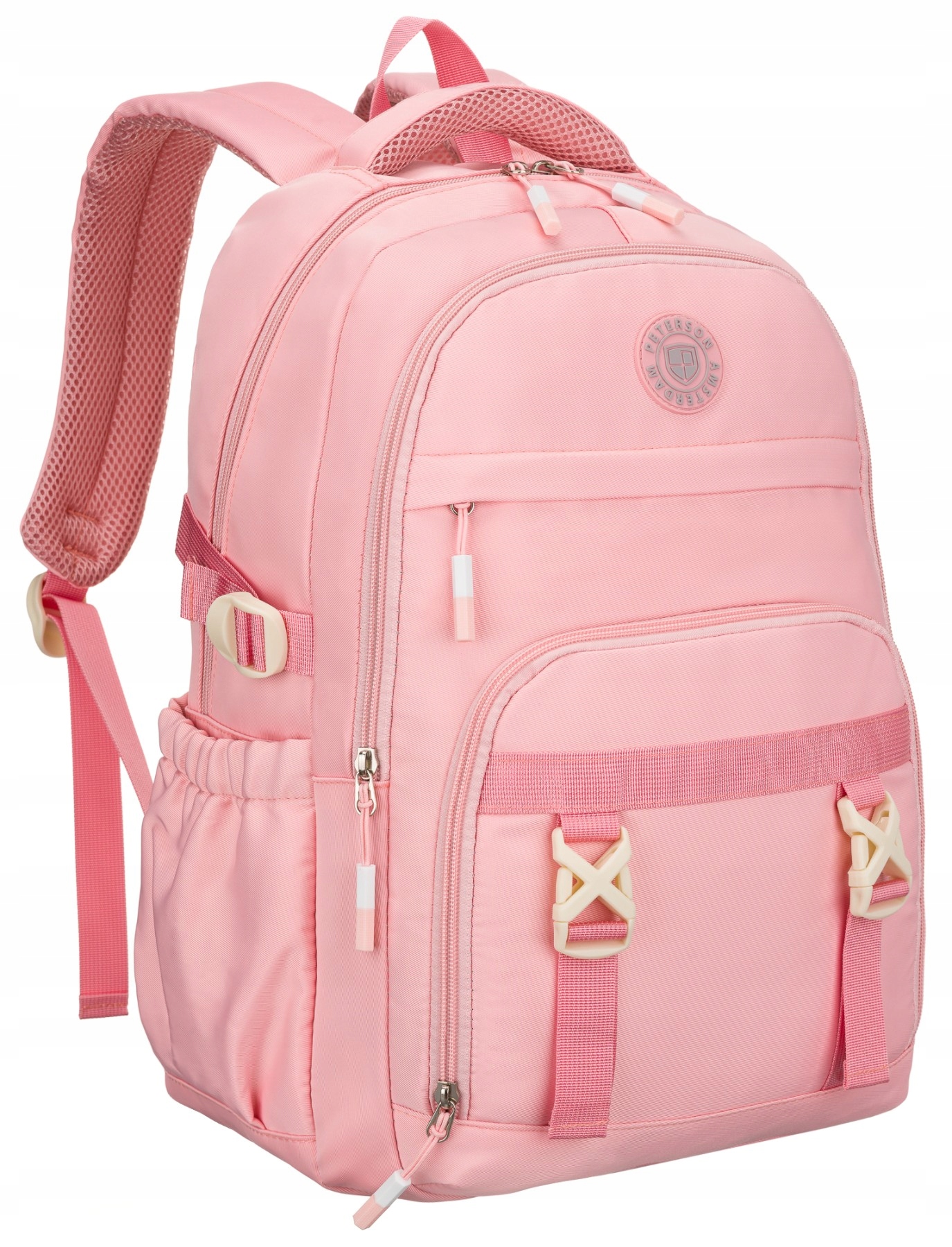 Plecak szkolny tornister dla dziewczynki Peterson do szkoły wielokomorowy