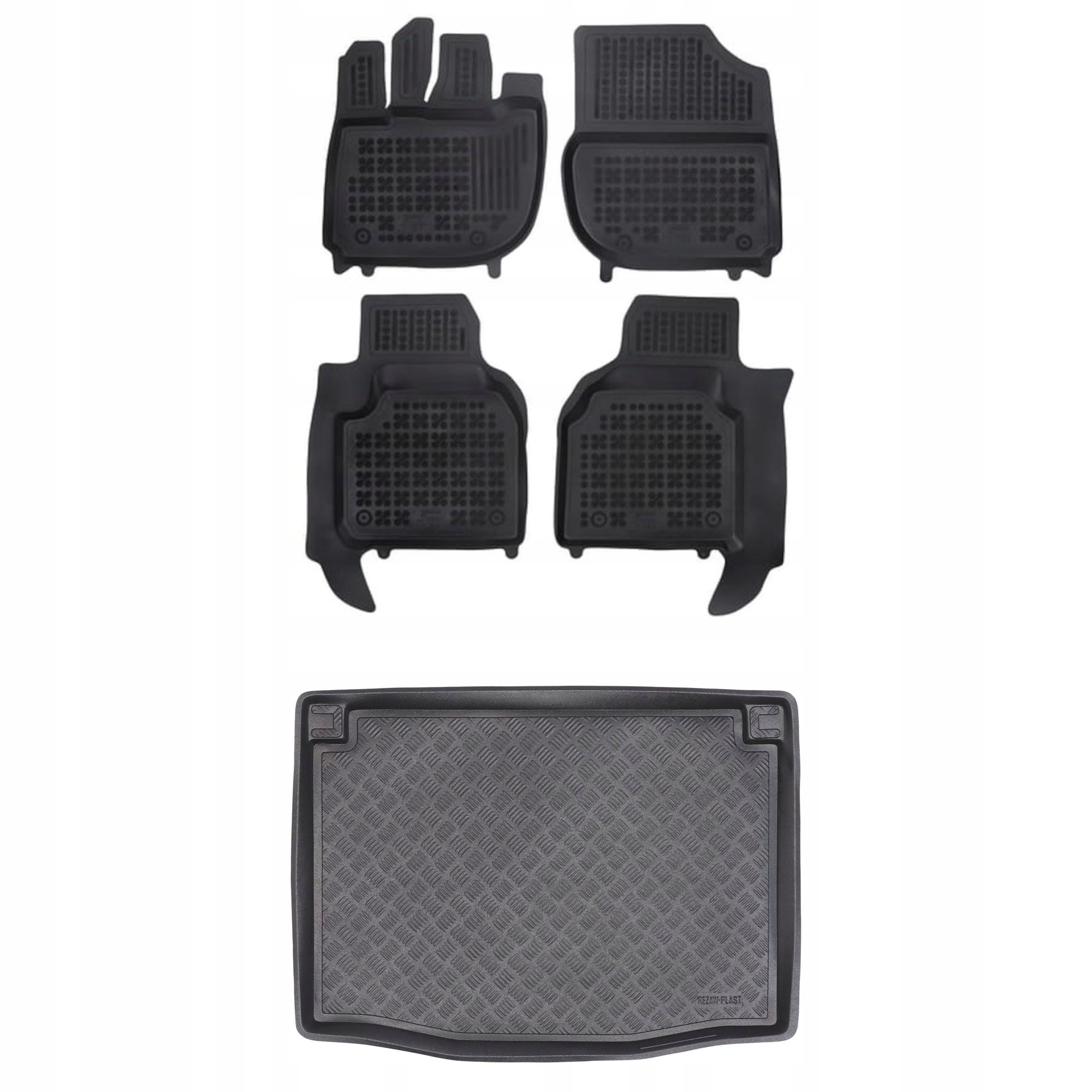 Sada čiernych kobercov plastová rohož pre Honda Hr-v III od roku 2021