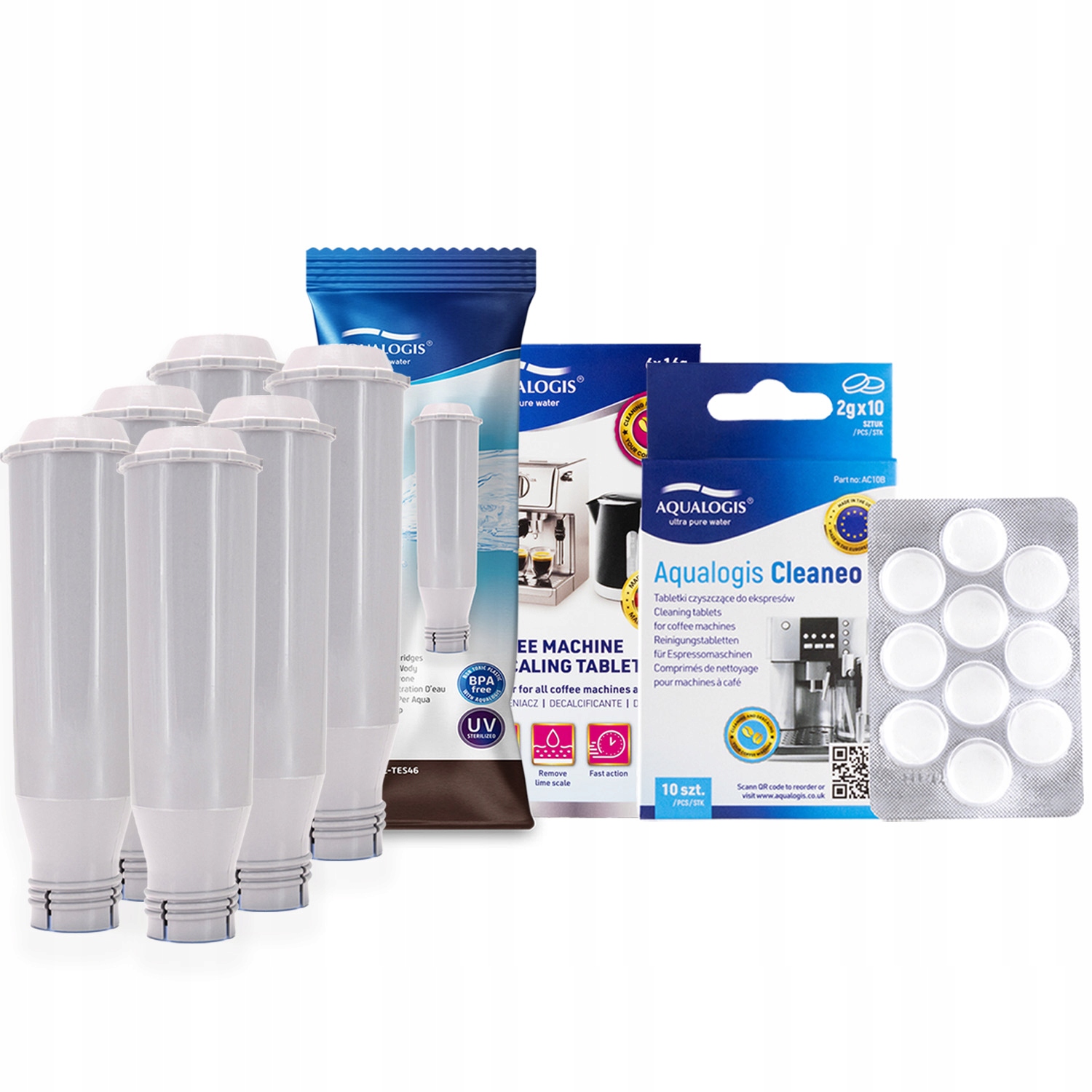 Sada AL-TES46 6pk, Decalc 6tab, Cleaneo 10tab