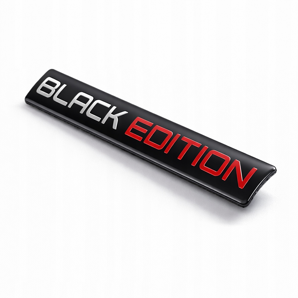 Emblemat naklejka Black Edition znaczek Na Samochód Motocykl Motor 10,5CM