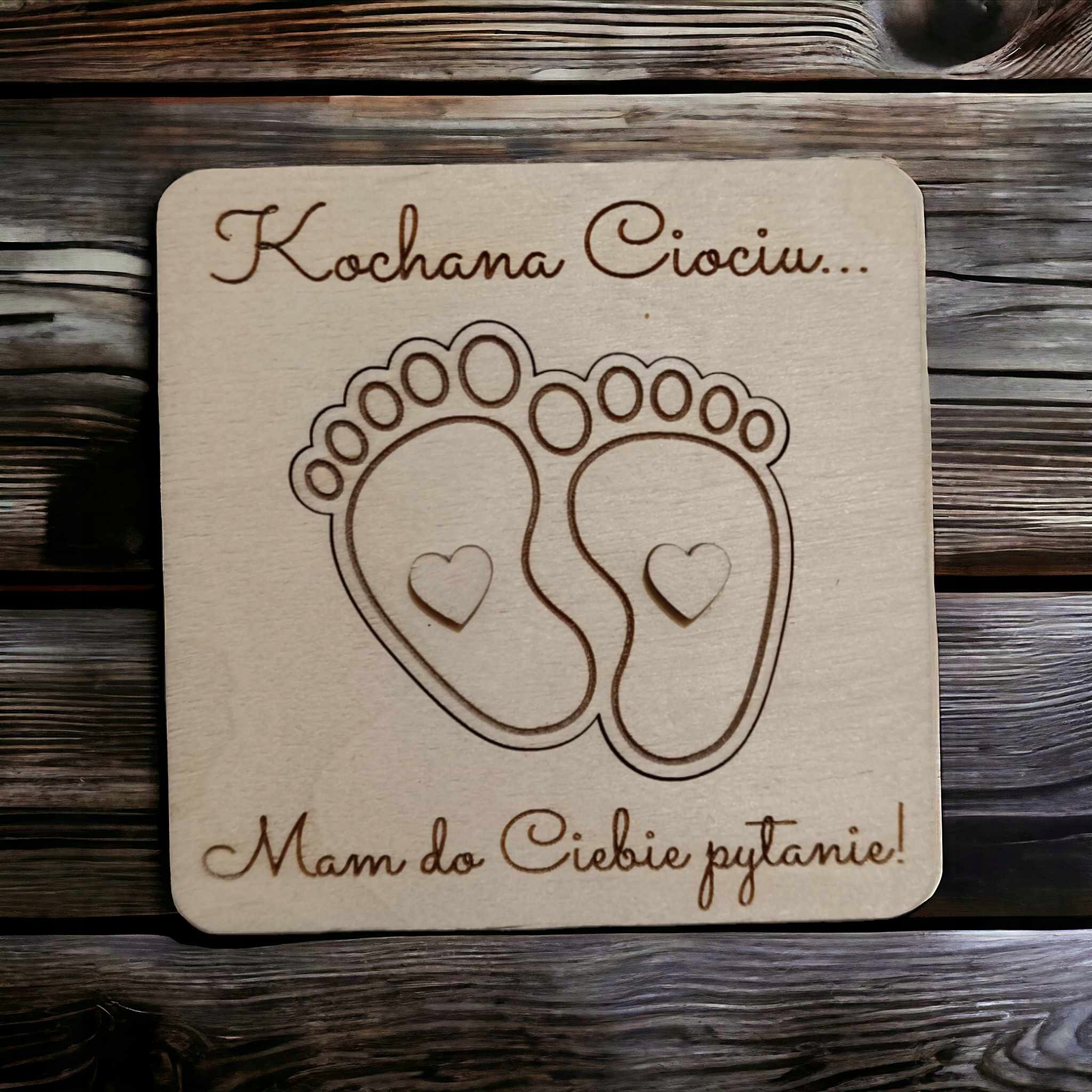 PROŚBA DO CHRZESTNYCH O BYCIE CHRZESTNYM ZAPROSZENIE NA CHRZEST Kolor dominujący brązowy