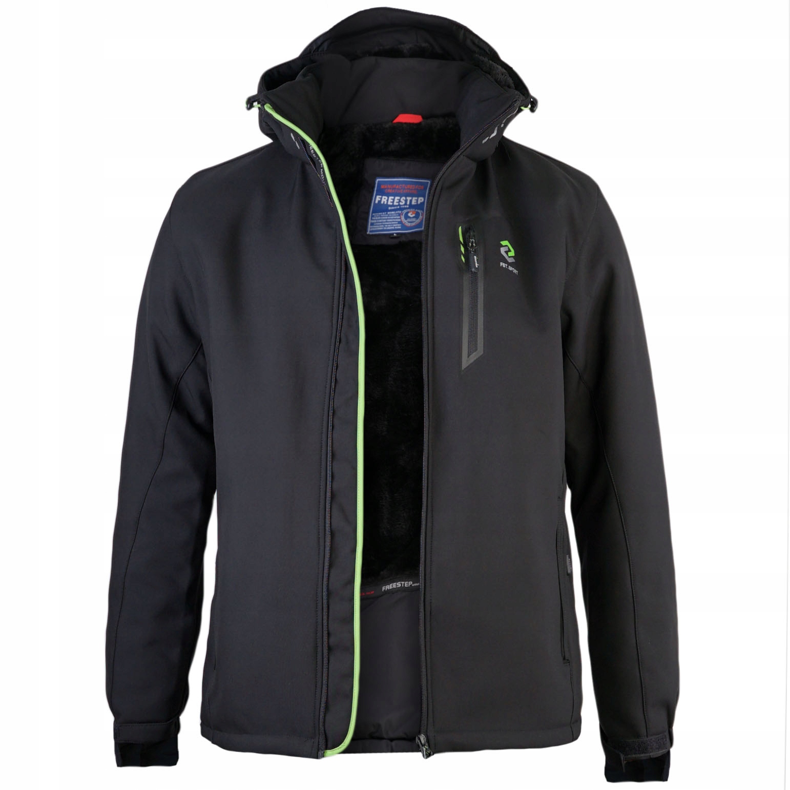 Pánská zimní bunda s teplým medvídkem černá MP72 5XL