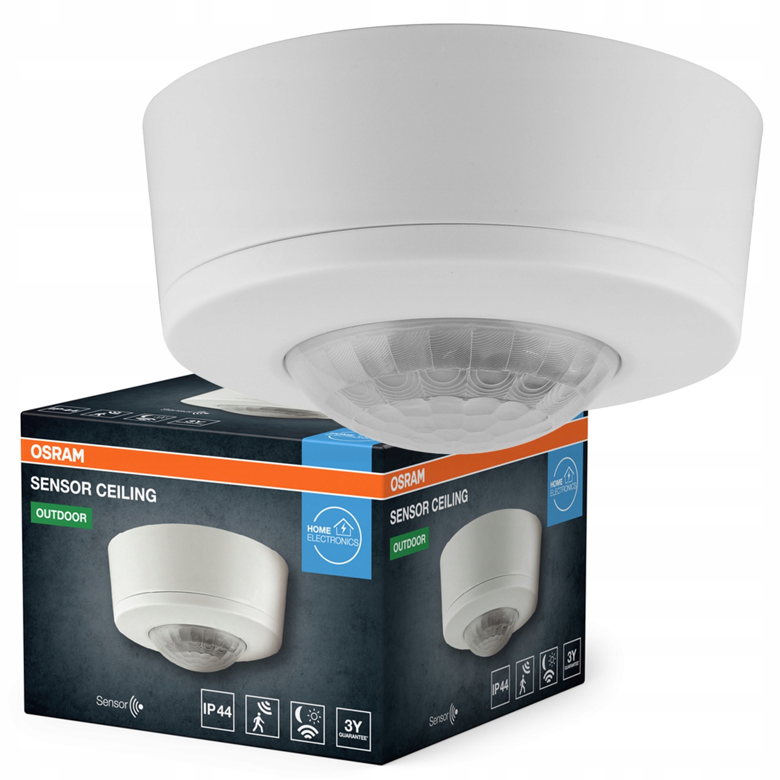 Snímač pohybu a soumraku světla Venkovní Led Bílá IP44 Osram