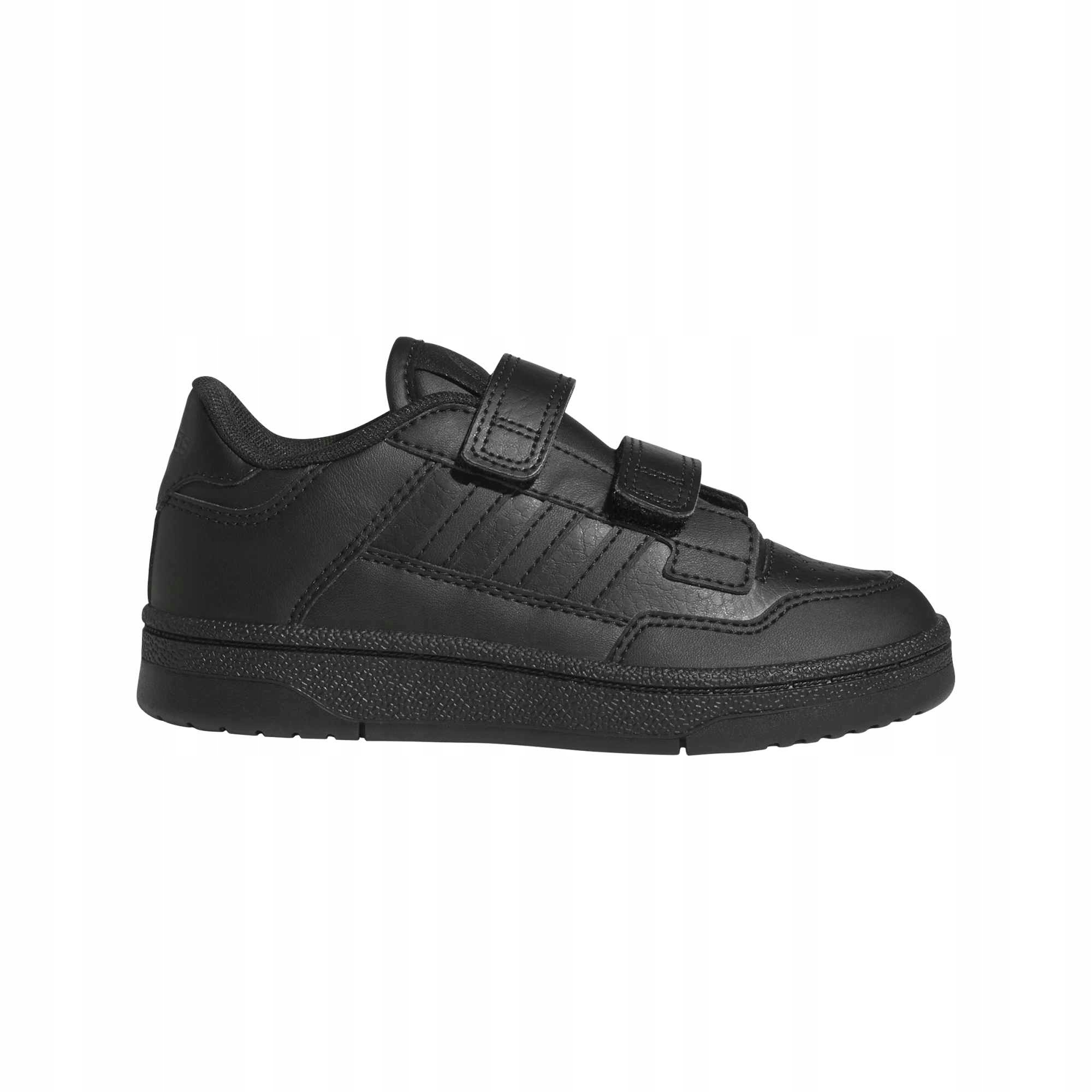 Buty dziecięce sportowe adidas Rapid Court KH8815 czarne sneakersy rzep 30