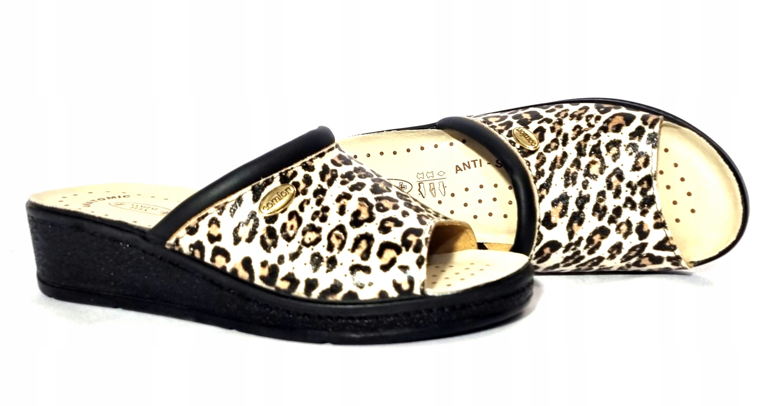 Wygodne klapki SANITAL FLEX 698/I safari r39 Długość wkładki 25 cm