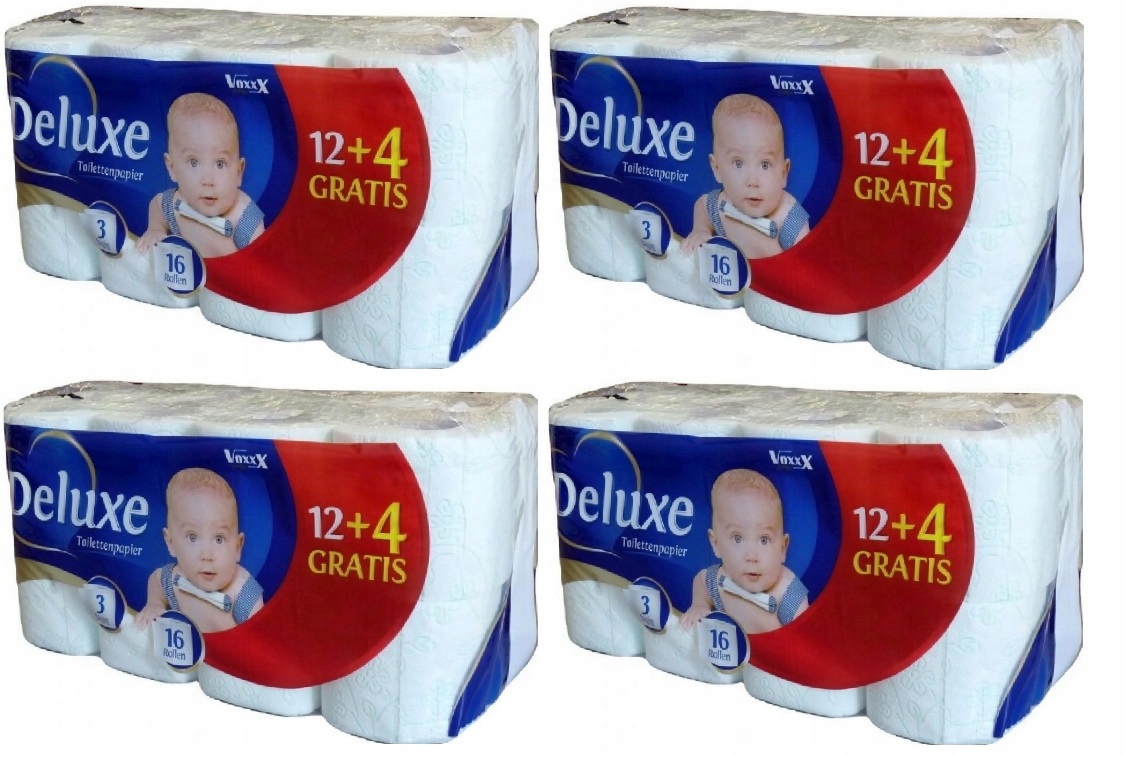 

Deluxe Papier Toaletowy 64 Rolki, 3 warstwy