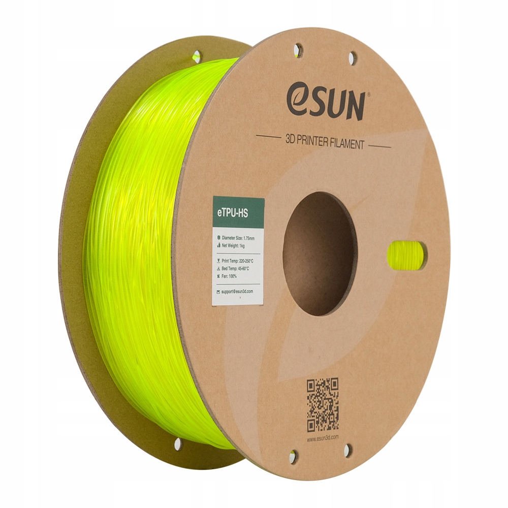 eSun Tpu-hs Filament žlutá fluorescenční 1.75 mm 1 kg papírová cívka
