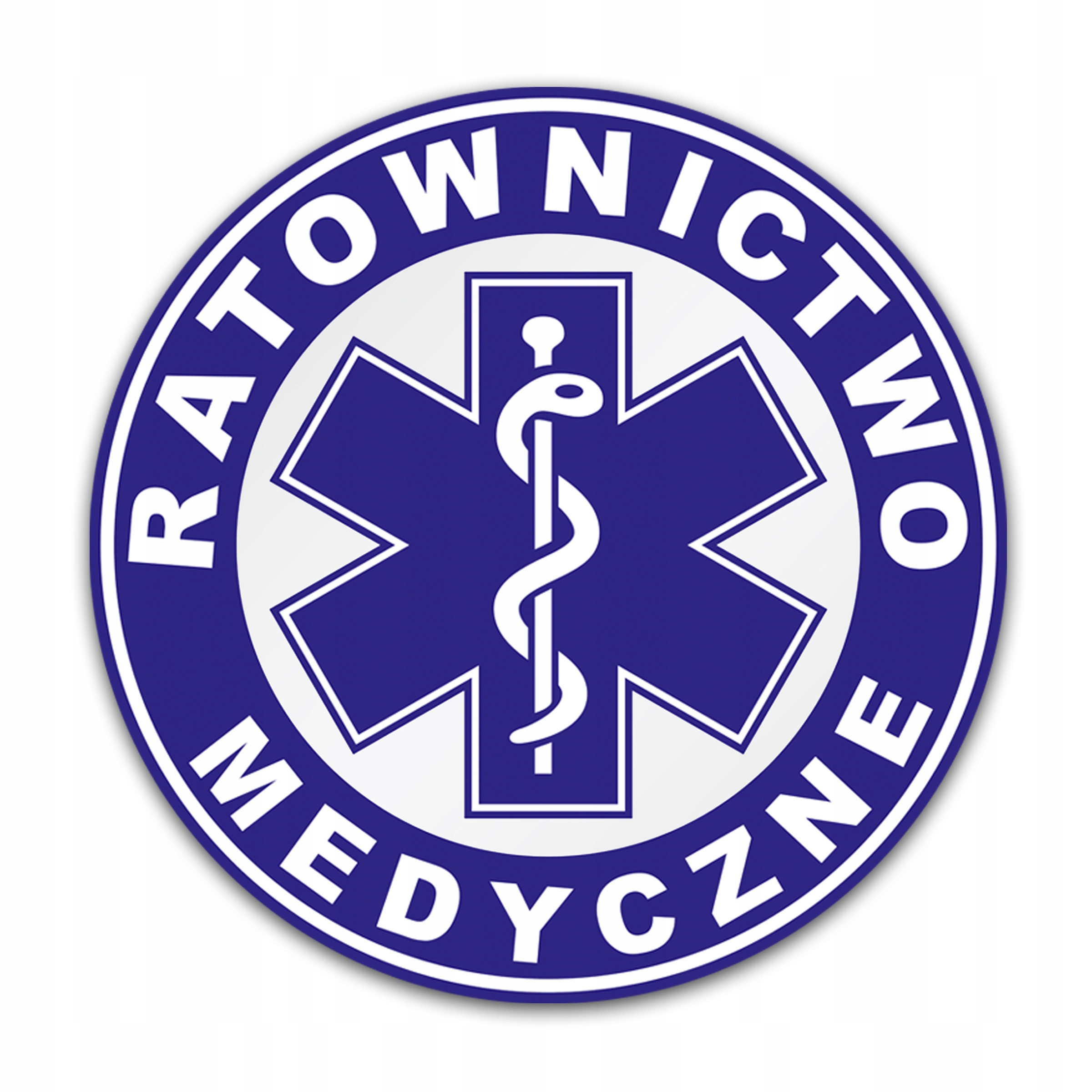 

Ratownictwo Medyczne Duża Odblaskowa Naklejka 30cm
