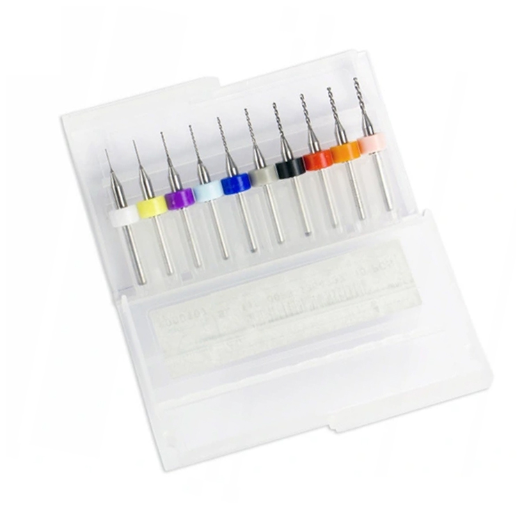 

Mini wiertła Pcb zestaw 0,3-1,2mm 10 szt węglikowe