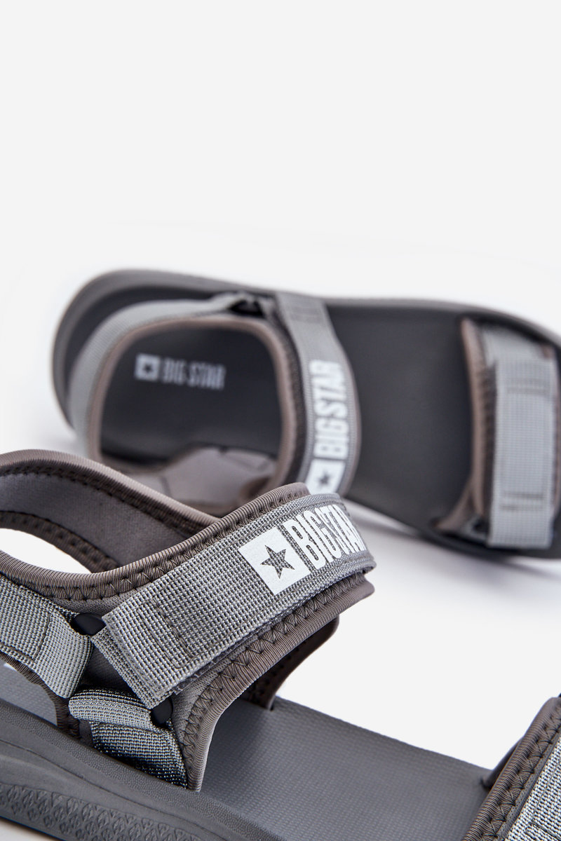 MĘSKIE SPORTOWE SANDAŁY BIG STAR HH174843 SZARE 43 Materiał wkładki pianka