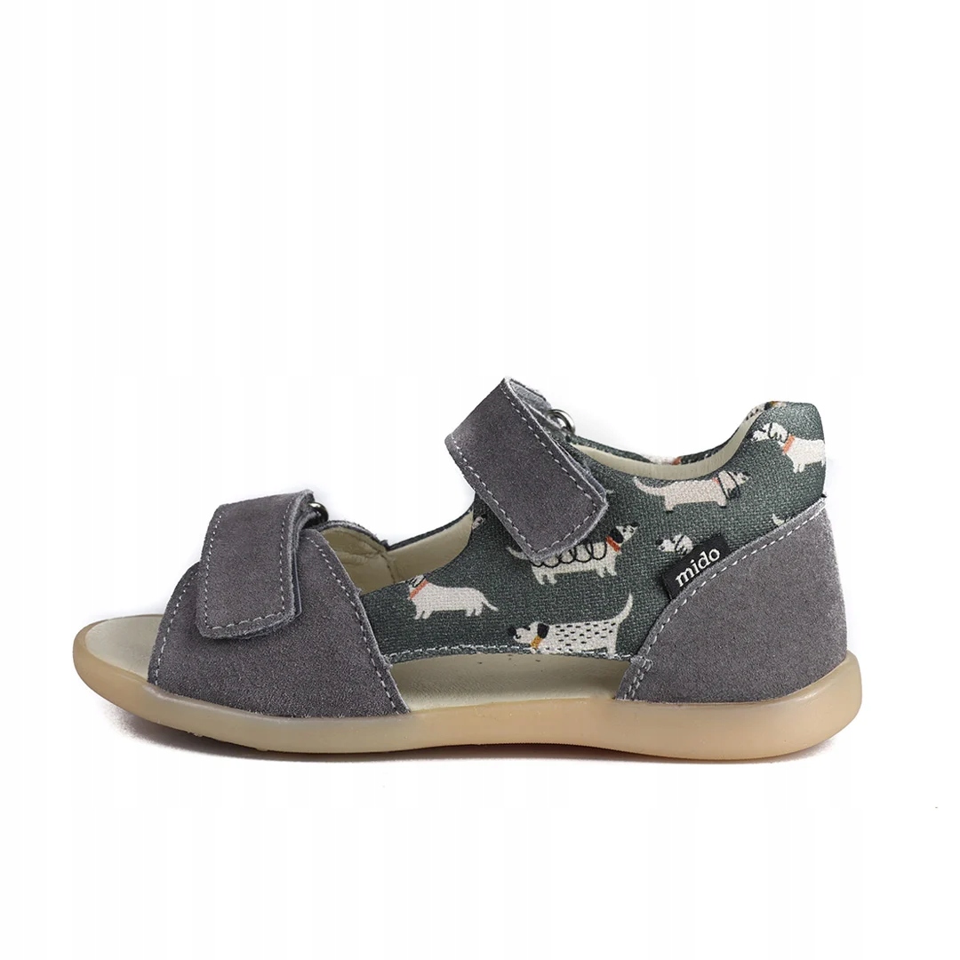 Midoshoes sandały 21-37 Doggy Gray skóra, tkania r. 21