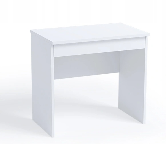 

Małe biurko komputerowe toaletka 80 cm biały mat