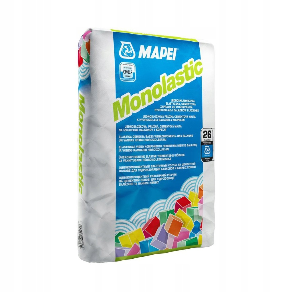 Mapei Monolastic Elastyczna Zaprawa Hydroizolacyjna 20kg Na Balkony Tarasy