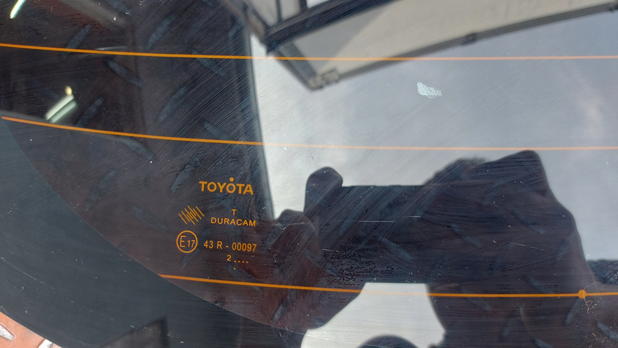 window rear part rear bonnet boot TOYOTA AURIS and