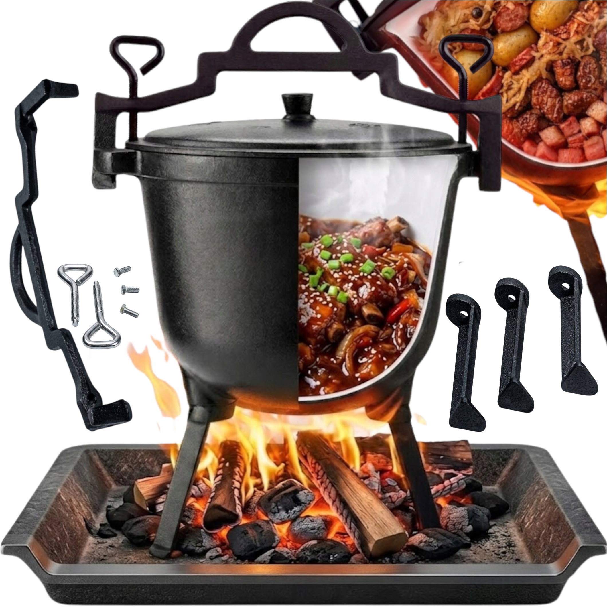 Stojící Kotlík Ze Smaltované Litiny S Povrchovou Úpravou 10 Kg