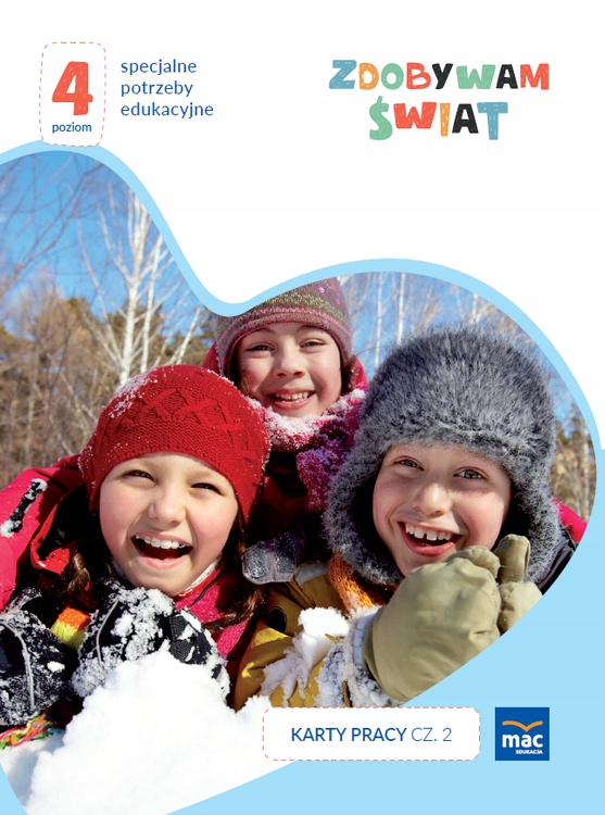 Zdobywam Świat Karty Pracy Część 1-3 Poziom 4 Nośnik książka papierowa