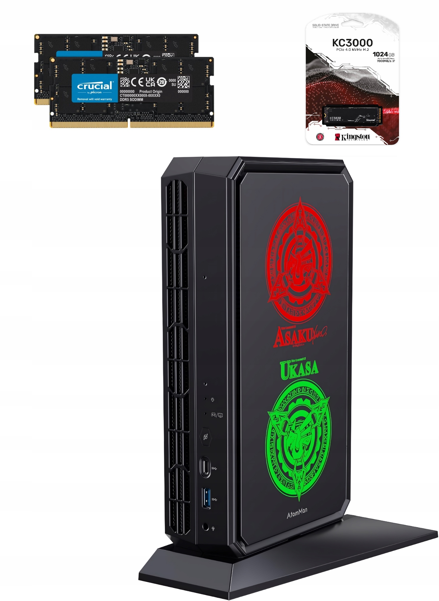 Mini komputer Pc gamingowy Ryzen 9 7945HX Rx 7600M Xt 32GB DDR5 1TB Ssd W11