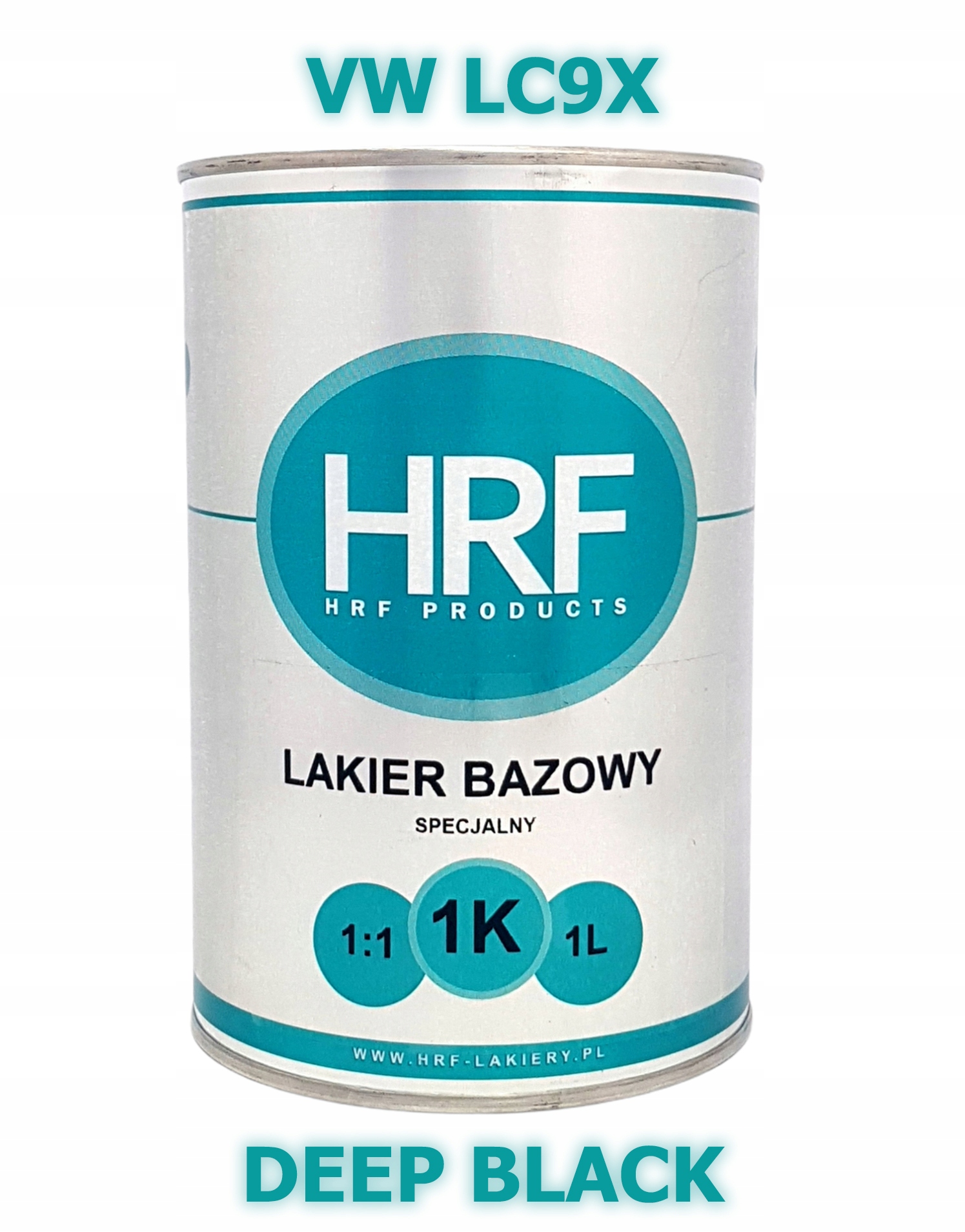 Hrf Lakier Bazowy 1K Vw LC9X 1:1 Baza 1L Gęsta Deep Black