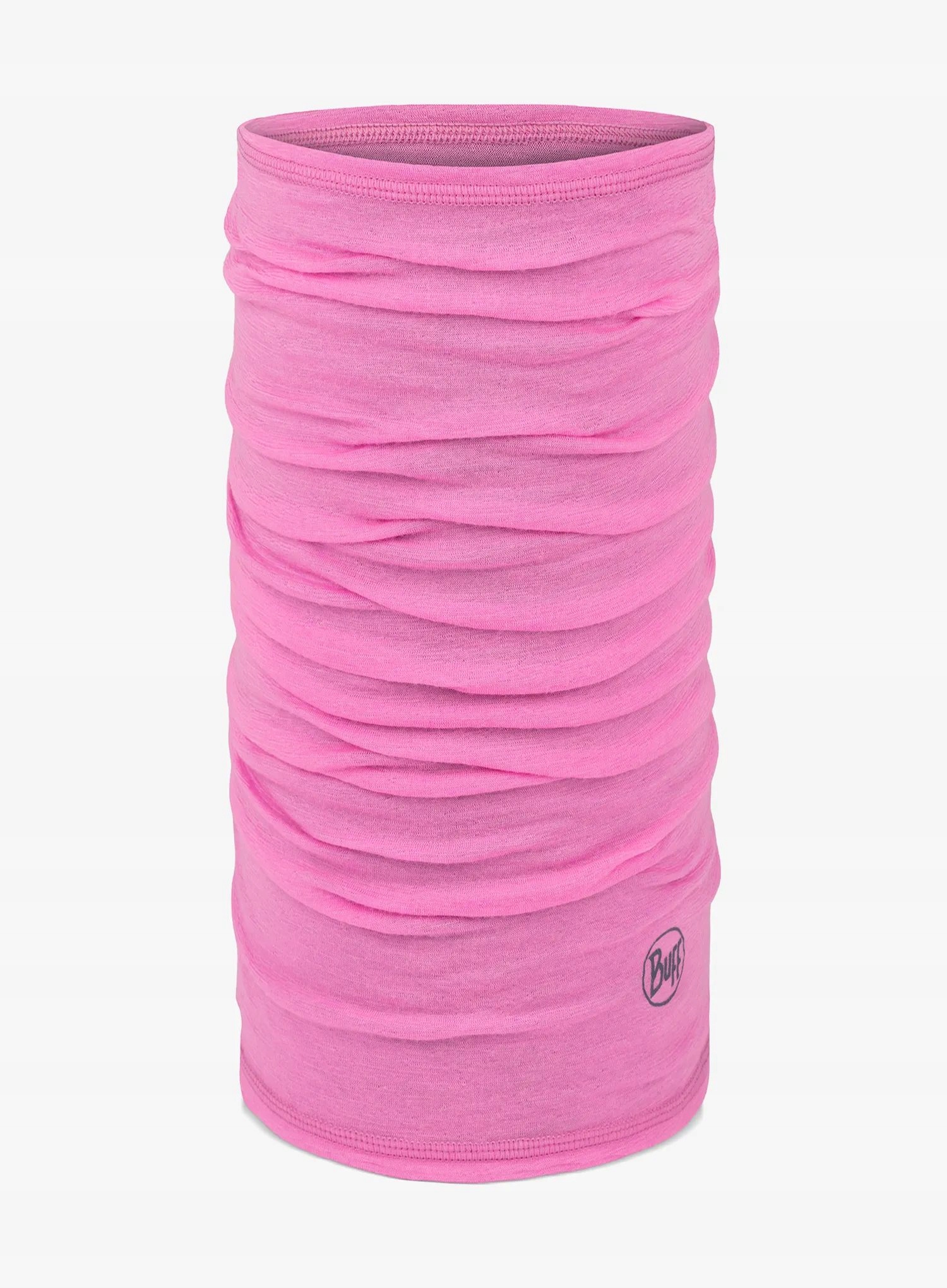 Chusta wielofunkcyjna Buff Lightweight Merino Wool solid fluor fuchsia