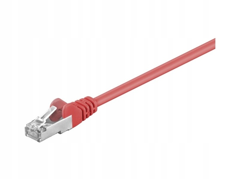 Goobay CAT 5-050 FTP Red 0.50m kabel sieciowy 0,5 m Czerwony