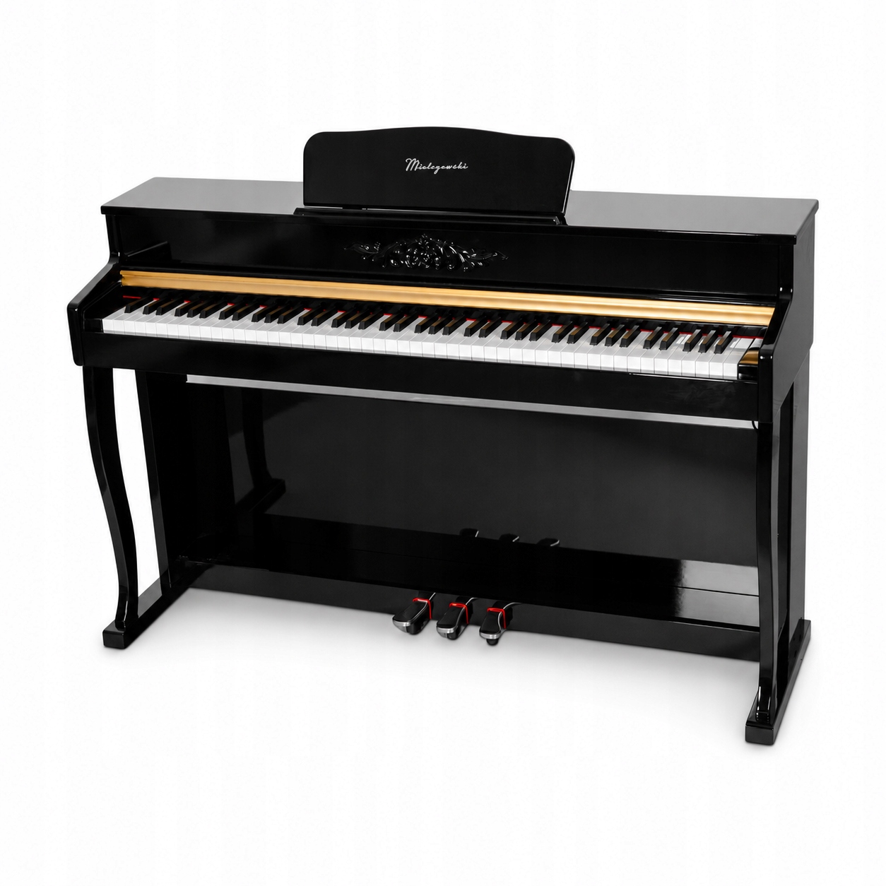 Pianino cyfrowe ważone mechanizm młoteczkowy Rhapsody czarne Mielczewski
