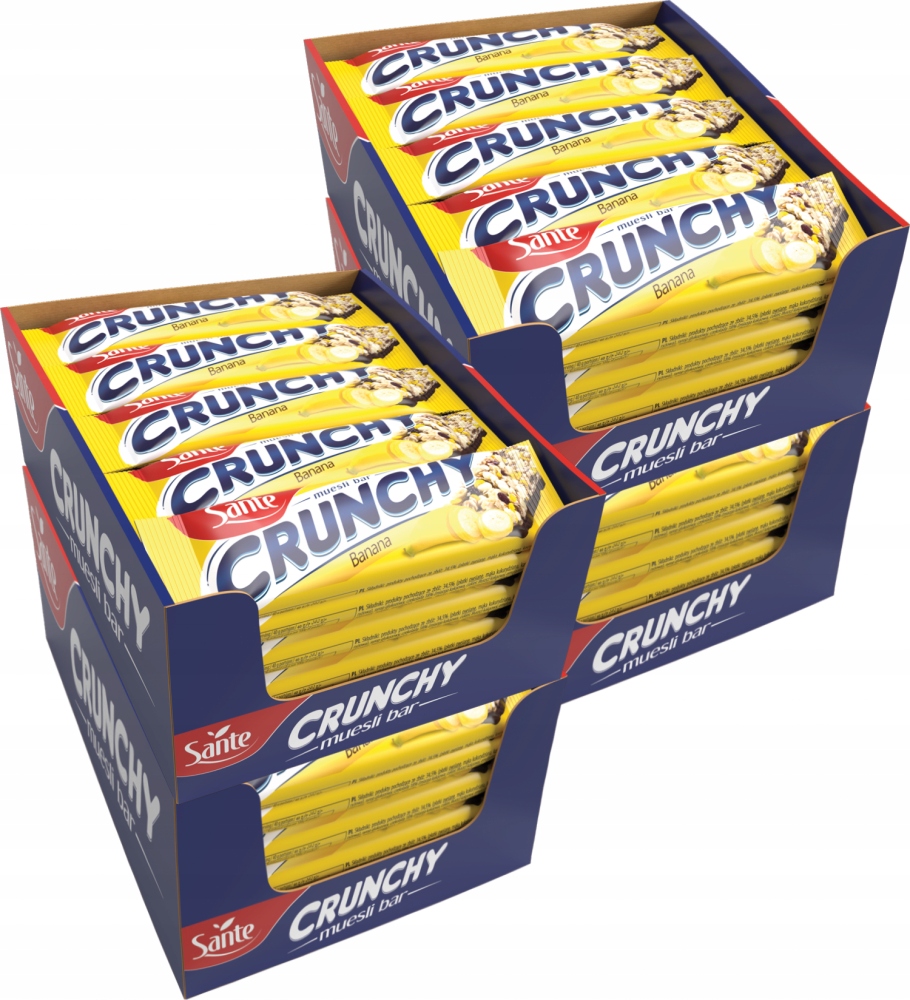 Baton Sante Crunchy bananowy 40g 100 szt
