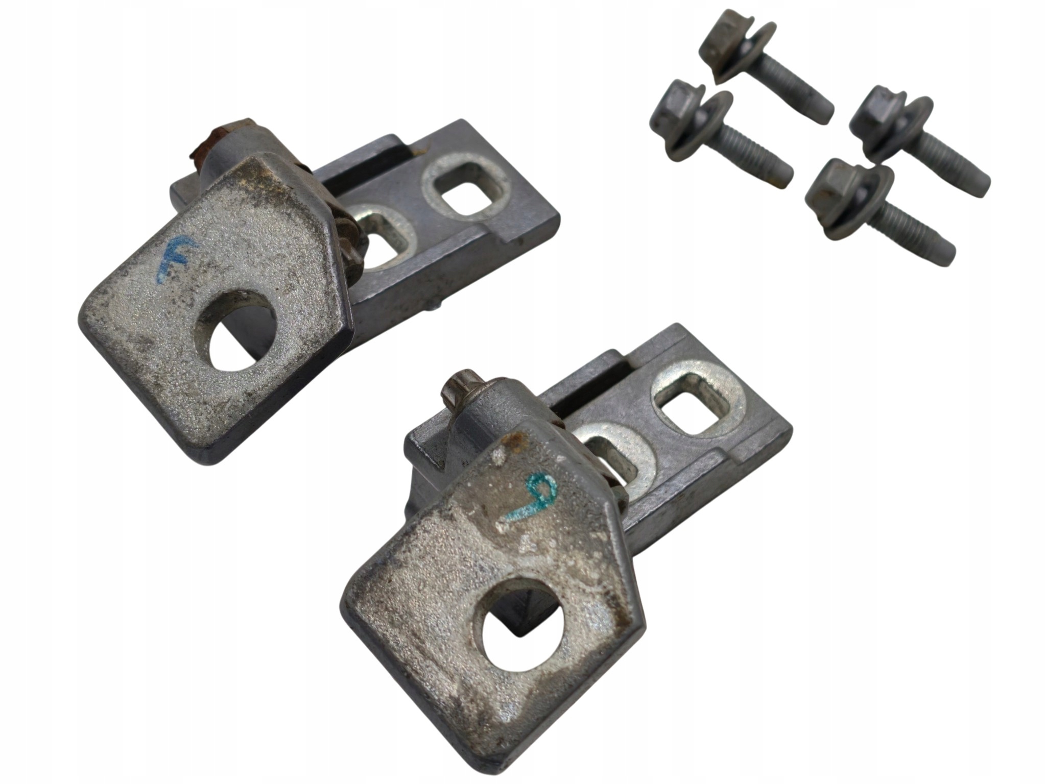 OPEL CORSA D 3D hinges door right front KOMPLET original Z163