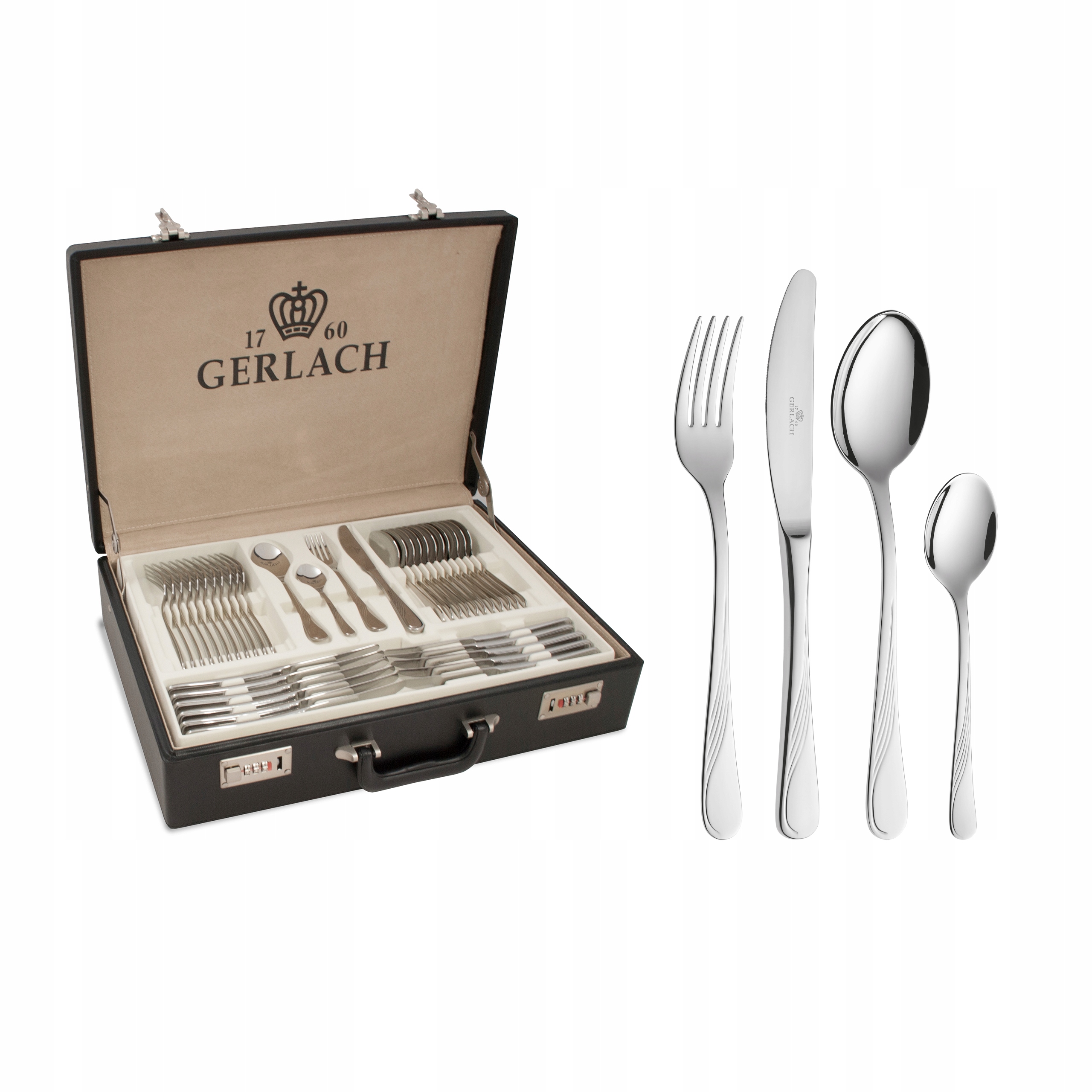 

Gerlach Celestia NK04A Sztućce 68el Walizka Połysk