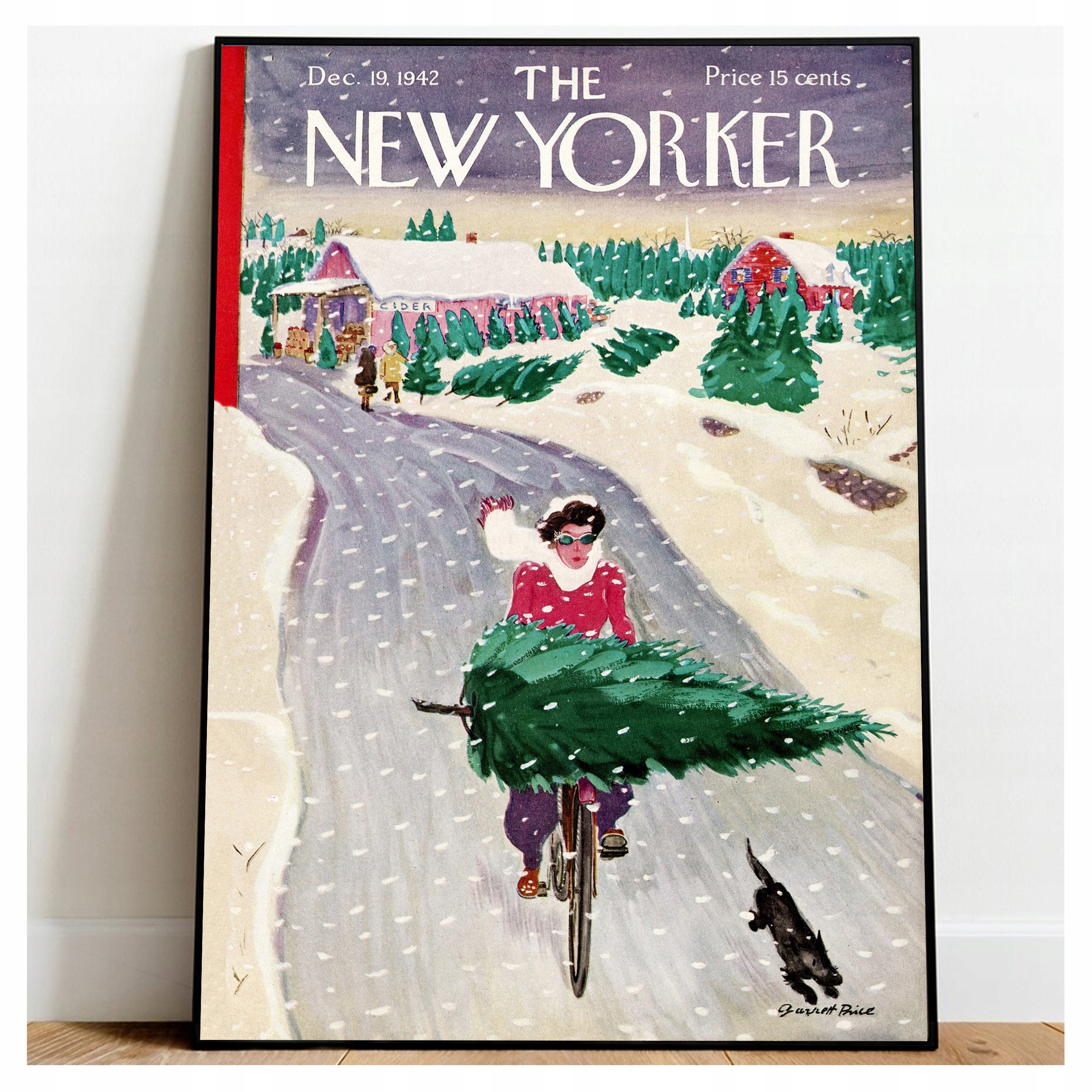 

Plakat The New Yorker Święta Zima Vintage 50x70
