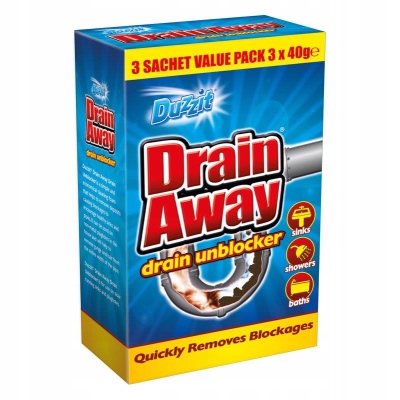 

Duzzit Drain Away Udrażniacz do Rur 3x40g Saszetki