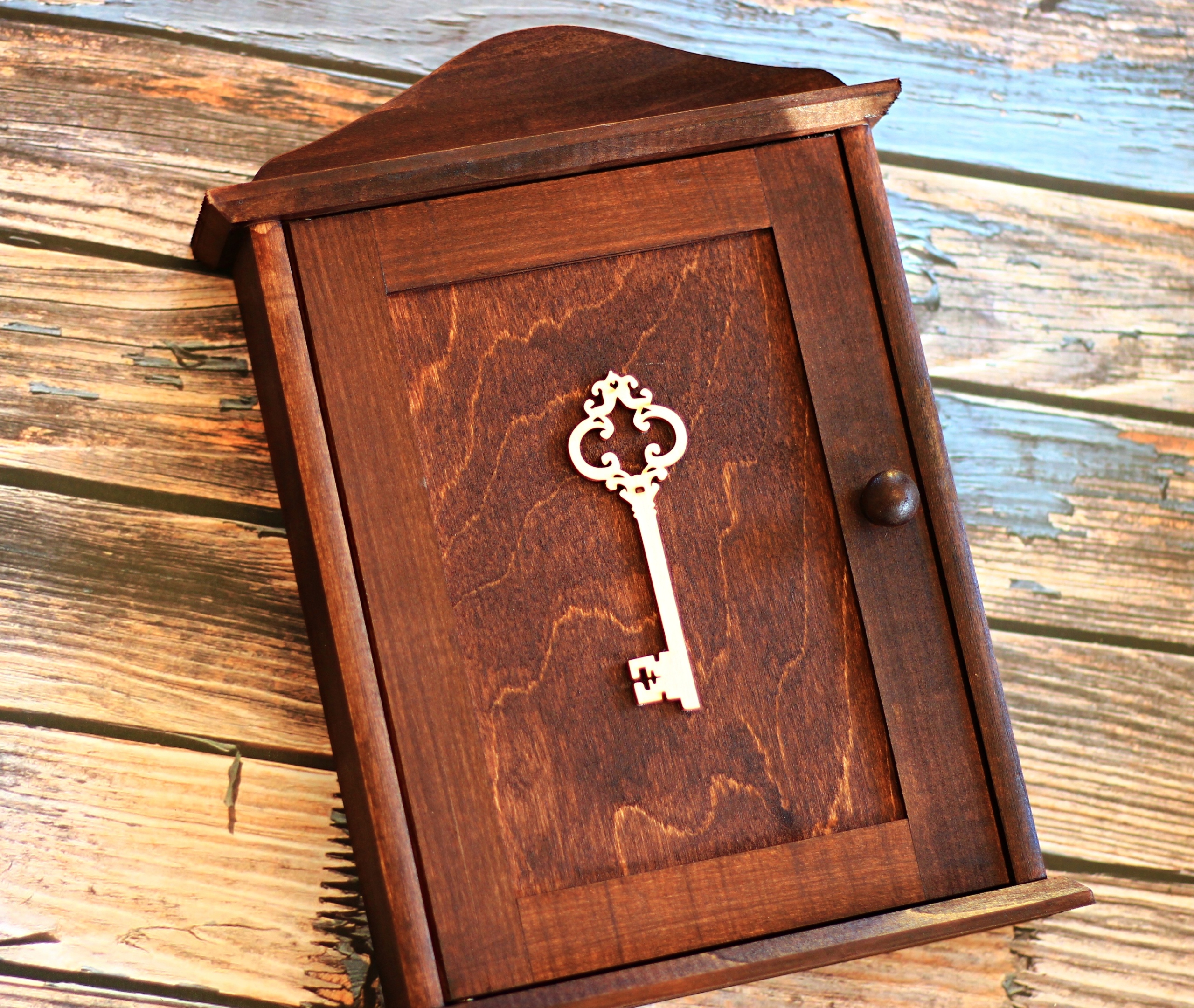 KLUCZ kluczyk Szafka na KLUCZE, drewno BRĄZOWA Kod producenta 4SweetHome