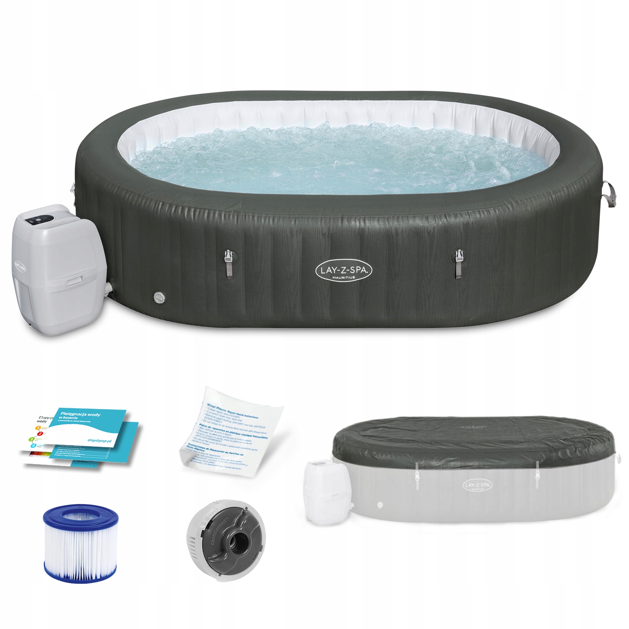 

Dmuchane Spa Ogrodowe 7-osobowe Hydromasaż Bestway