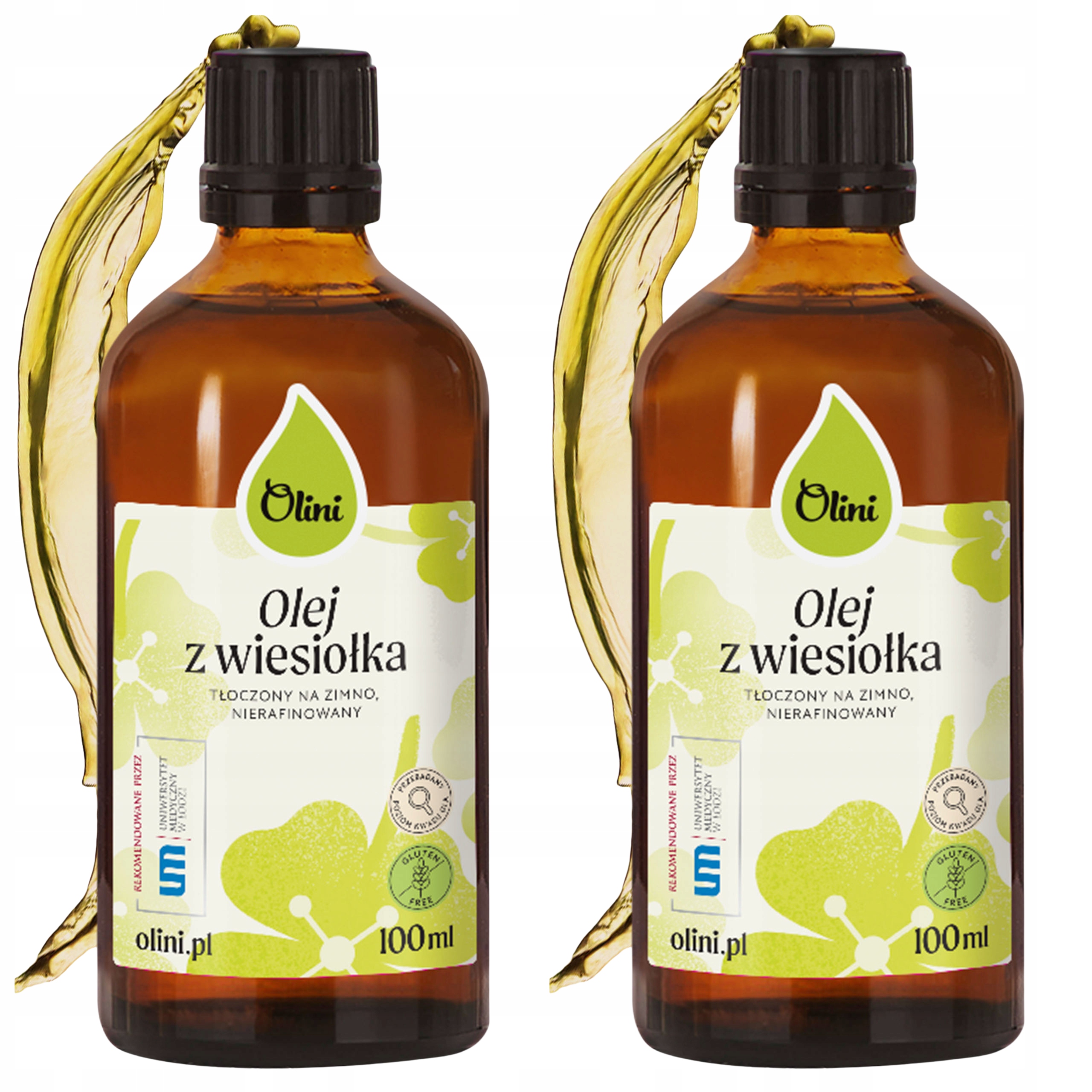 Levně 2x Pupalkový olej lisovaný za studena, nerafinovaný Olini 100 ml