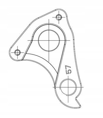 

Hak Przerzutki Do Ramy DH-057 2311005101 Merida fv