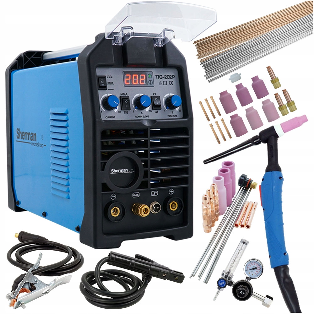 

Sherman 200A spawarka inwertorowa 2w1 Tig Mma