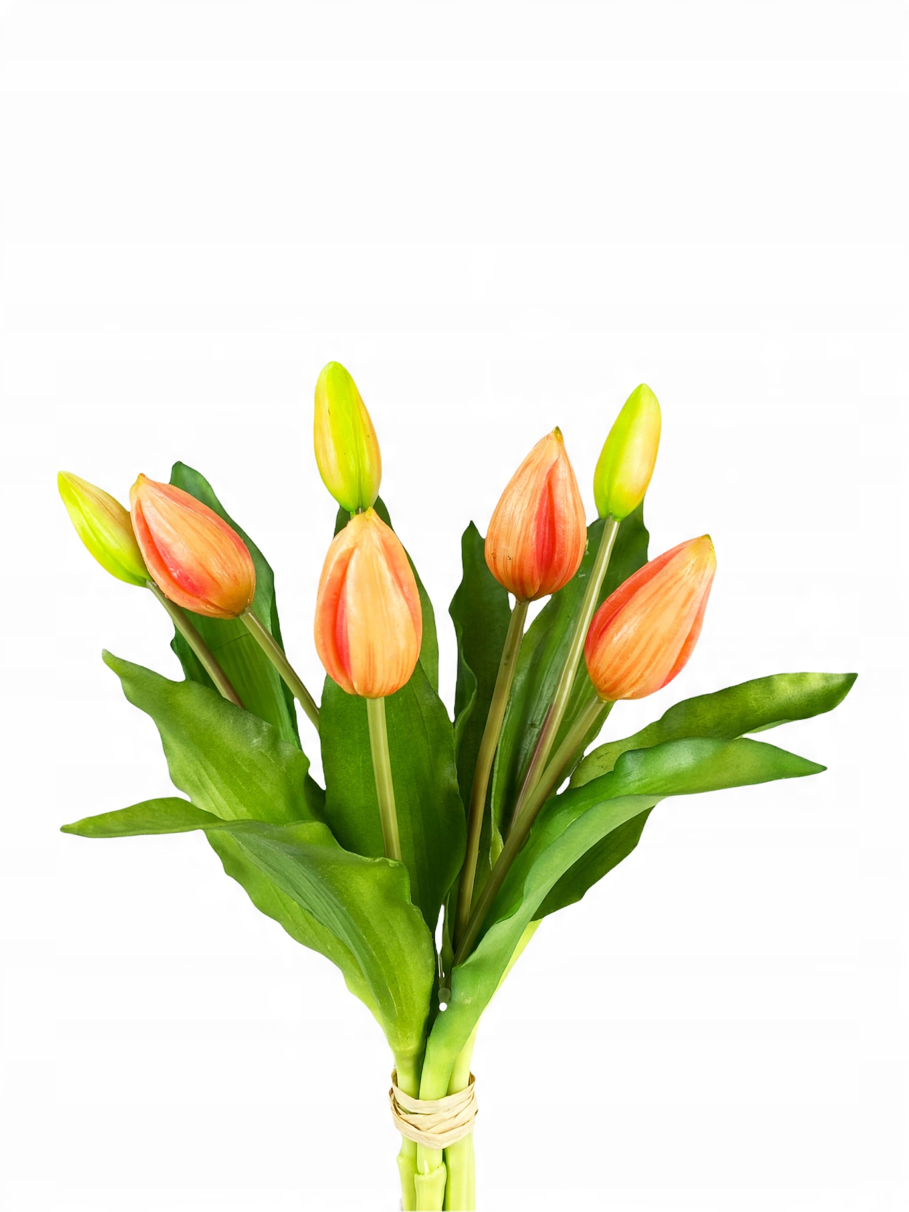 

Bukiet Tulipanów 7szt Tulipany Pomarańc silikonowe