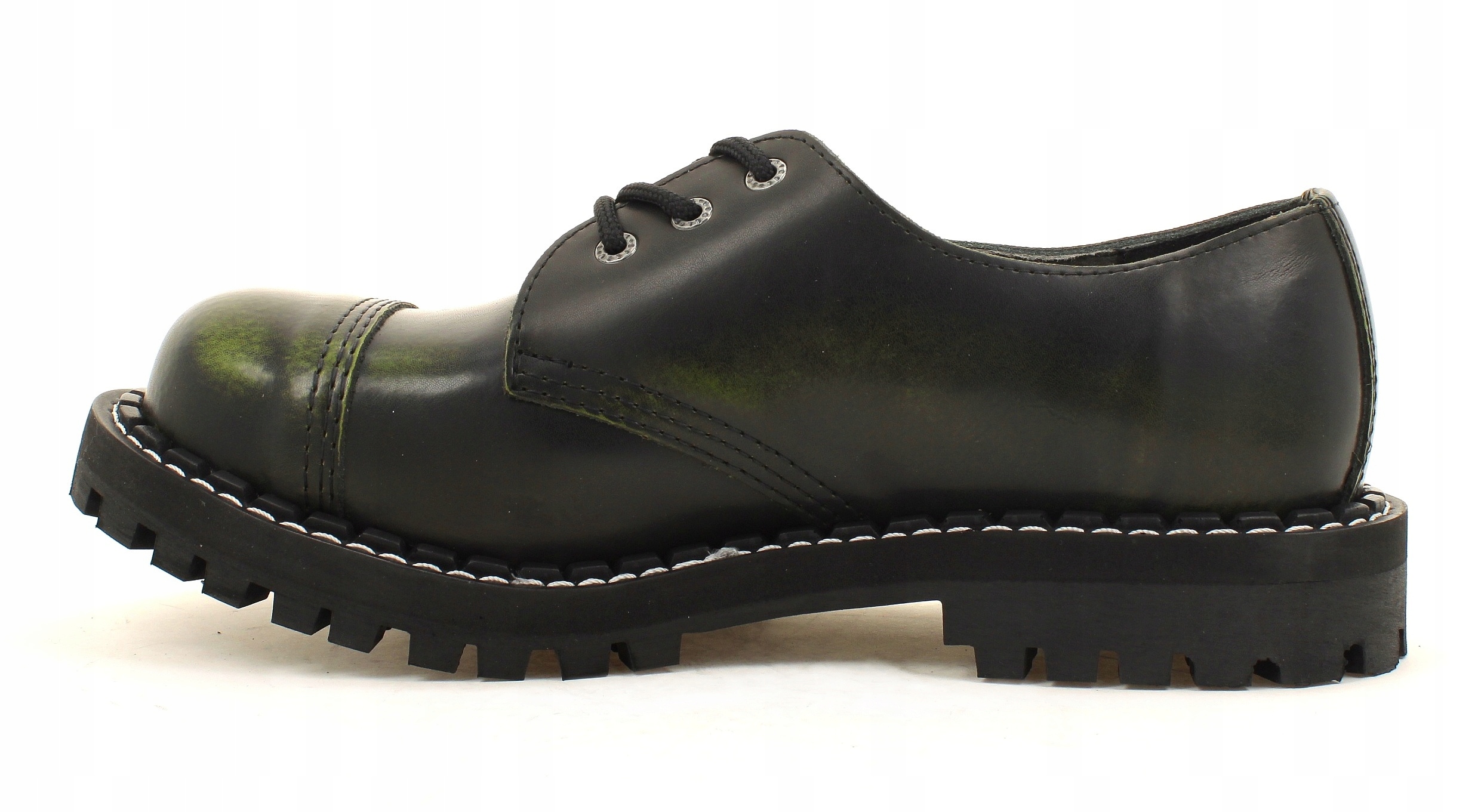 GLANY STEEL KHAKI/CZARNY 3-DZIURY 101/O/KHA/B 38 Rozmiar 38