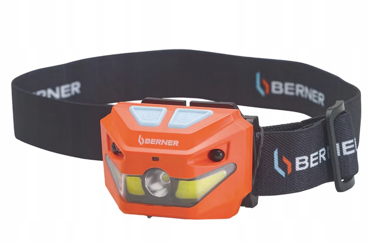 Berner Led čelová lampa 5W s Usb-c senzorom 250 lm 1000381