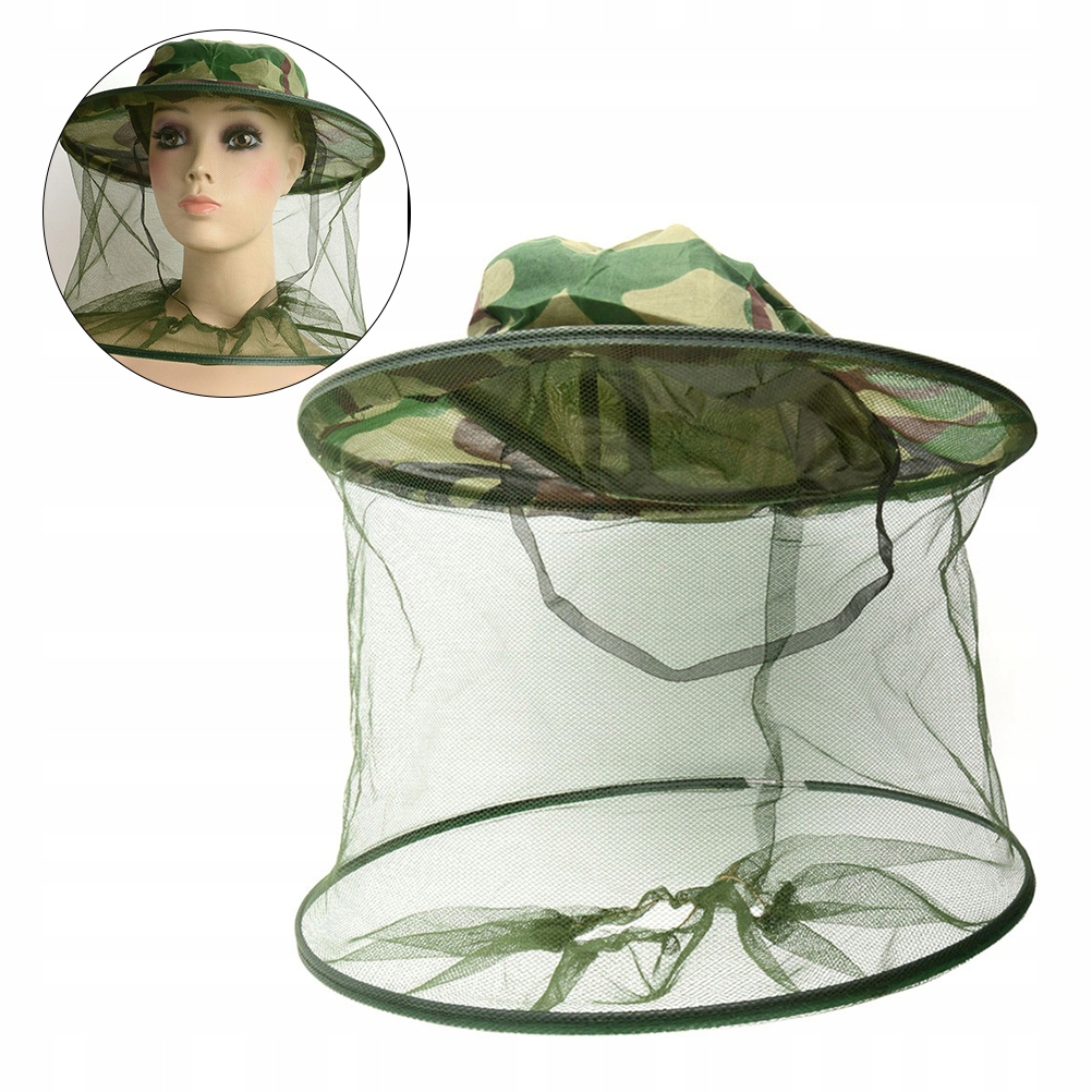 2 SZT. CZAPKA Z MASKĄ NA GŁÓWEK Z SIATKĄ NA TWARZ Marka bez marki