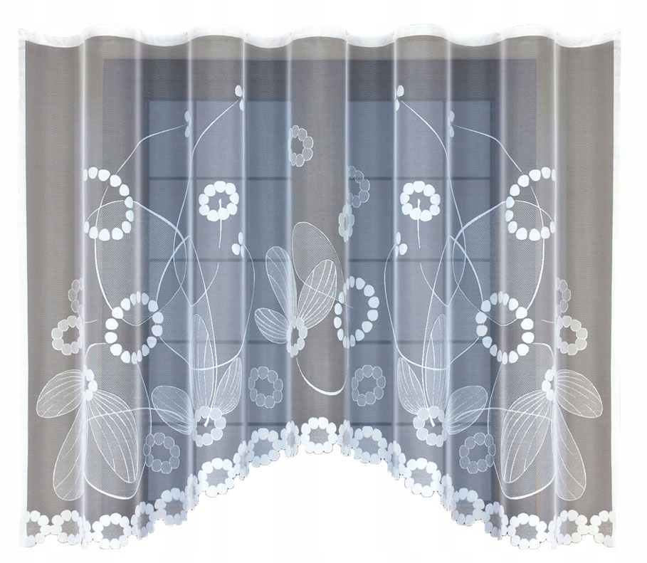 

Biała żakardowa firanka z taśmą 219320 160 x 300cm