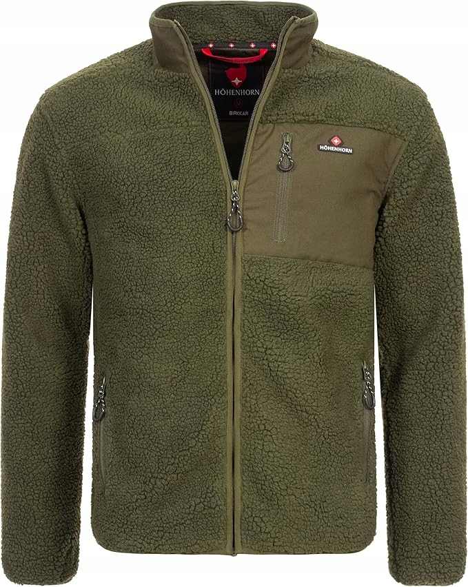 Höhenhorn Zateplená Bunda Na Zip S Náprsní Kapsou Zelená L 6EA