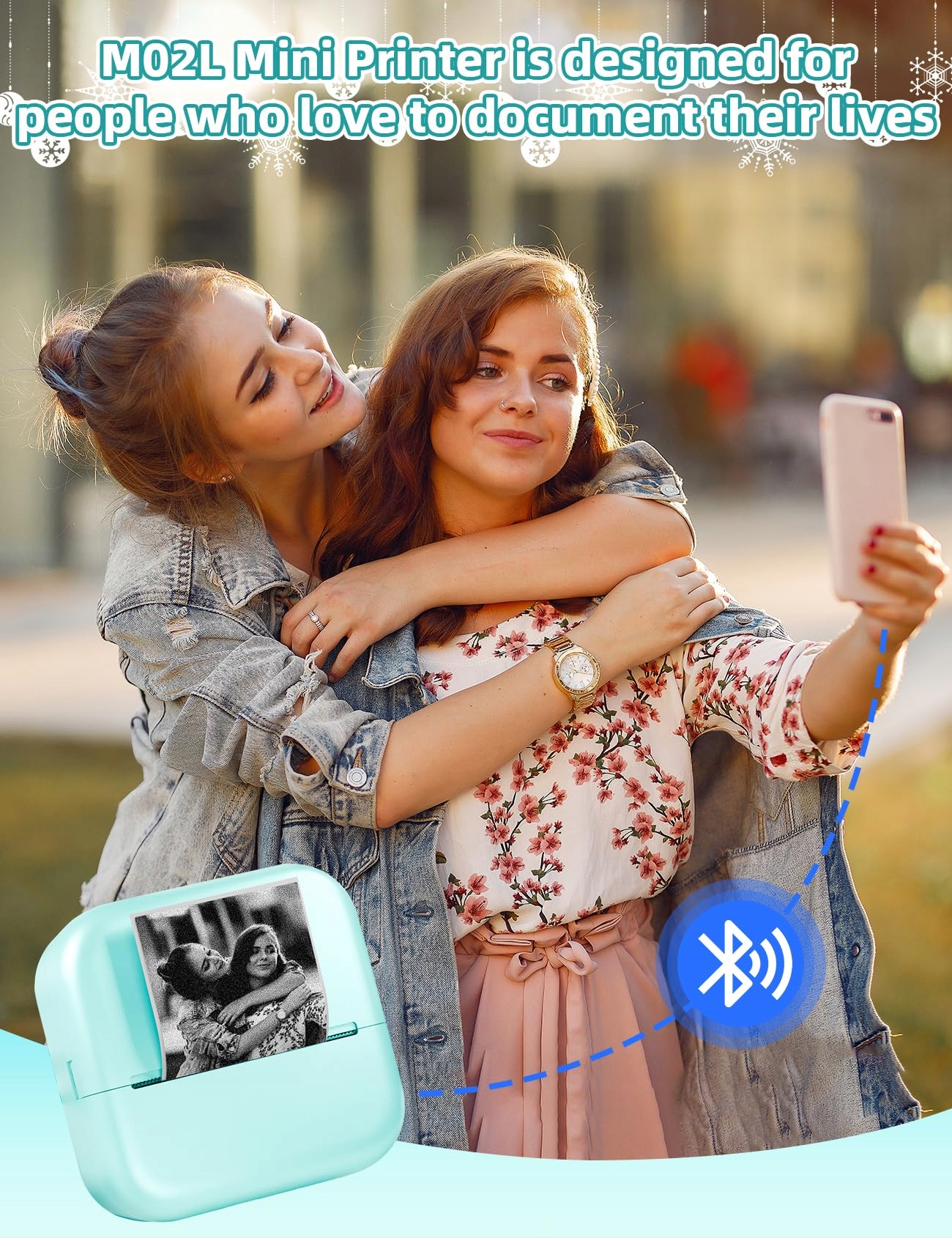 MEMOKING Mini Drukarka Bluetooth Termiczna Do Zdjęć i Notatek Zielona — miniatura 8
