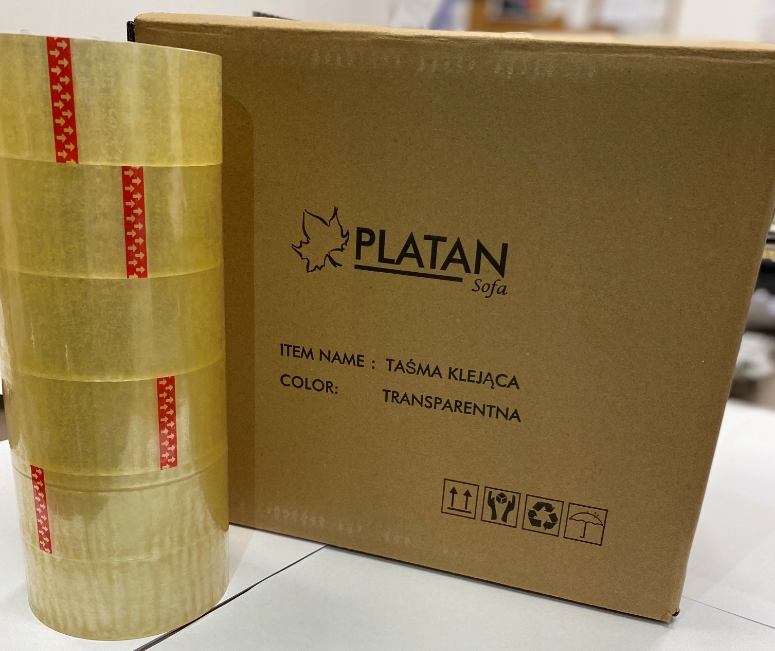 36SZT Taśma Pakowa klejąca Bezbarwna 48mm-100mb Transparentna Przezroczysta